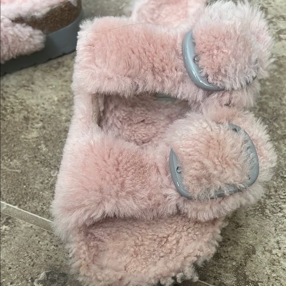Papillio Soft Pink Furry Slippers - Picture 5 of 7